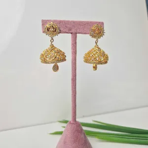 Golden Jhumkay Earrings