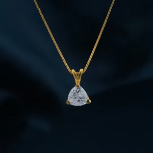 Golden Trillion Dazzling Pendant