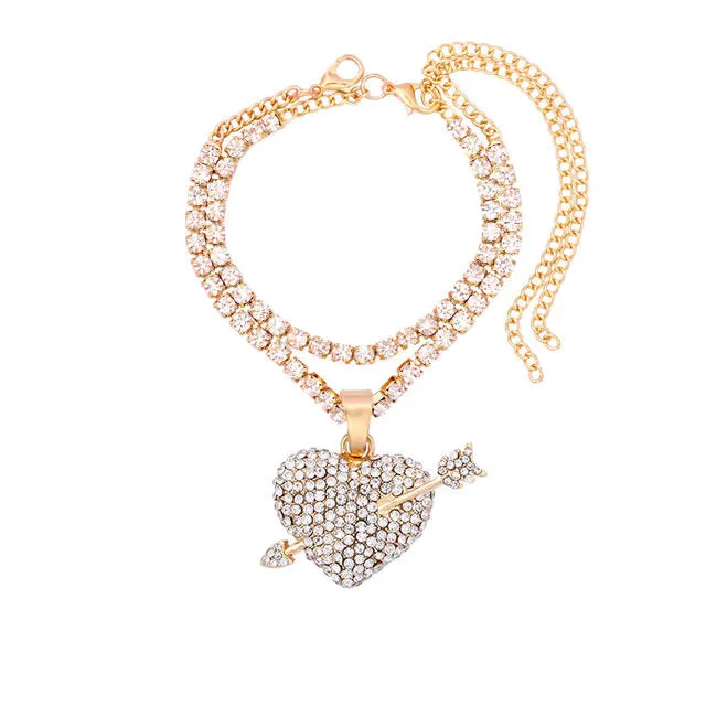 Gothic Hip Hop UZI Gun Pendant Anklets for Women