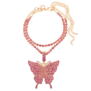 Gothic Hip Hop UZI Gun Pendant Anklets for Women