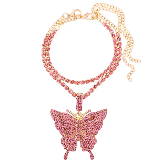 Gothic Hip Hop UZI Gun Pendant Anklets for Women