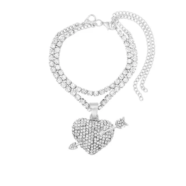 Gothic Hip Hop UZI Gun Pendant Anklets for Women