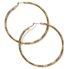 Grande Hoop Charm Earrings