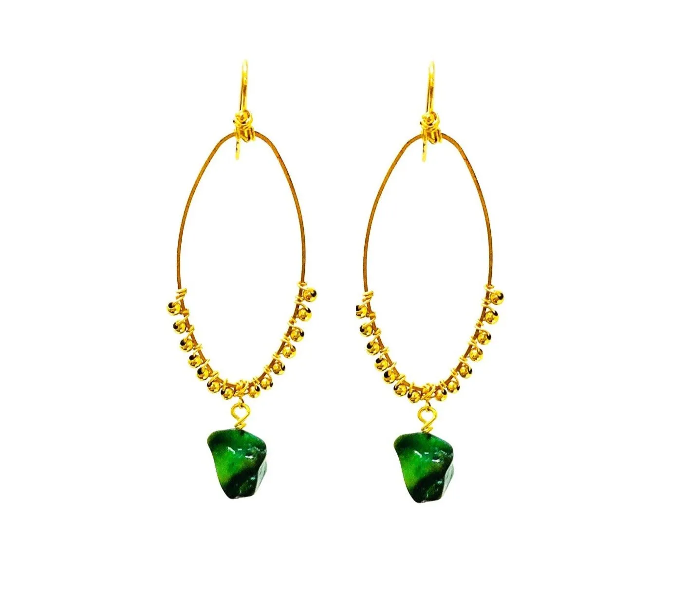 Green Chande Earrings