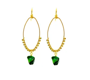 Green Chande Earrings