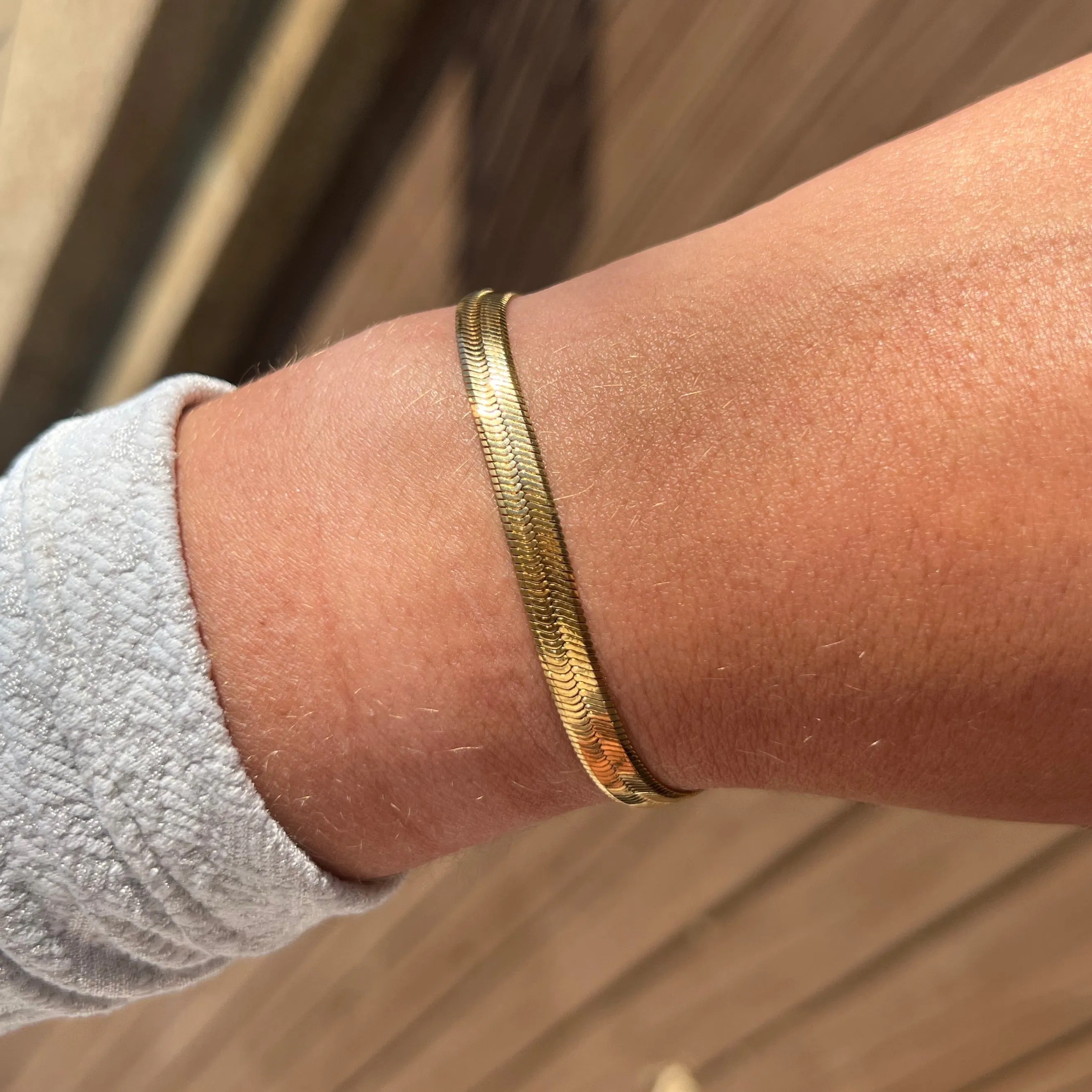 Herringbone Chain Bracelet
