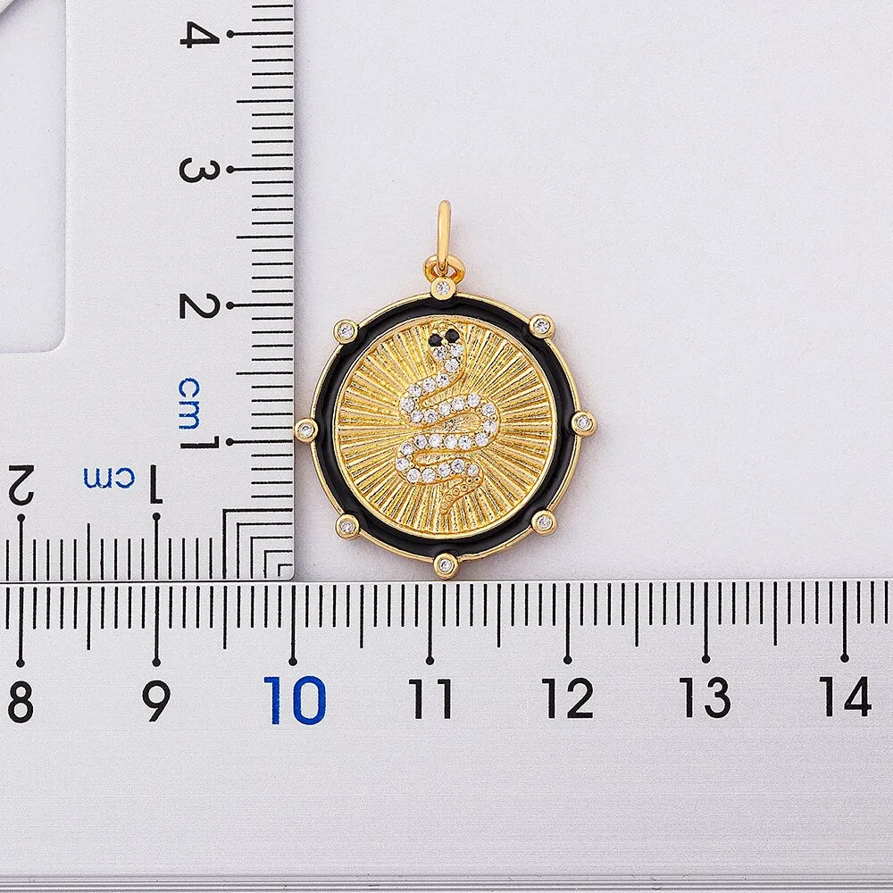 High Quality Zircon Animal Snake Pendant For Women