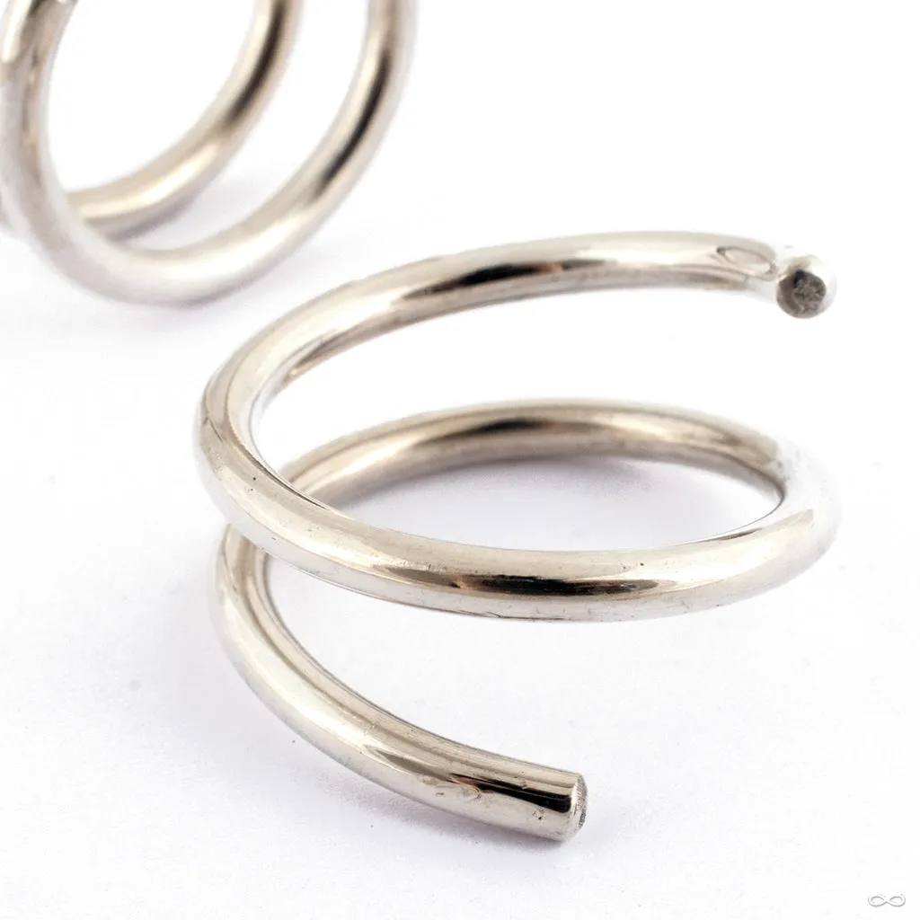 Hoop Coils in Silver from Morton Manley