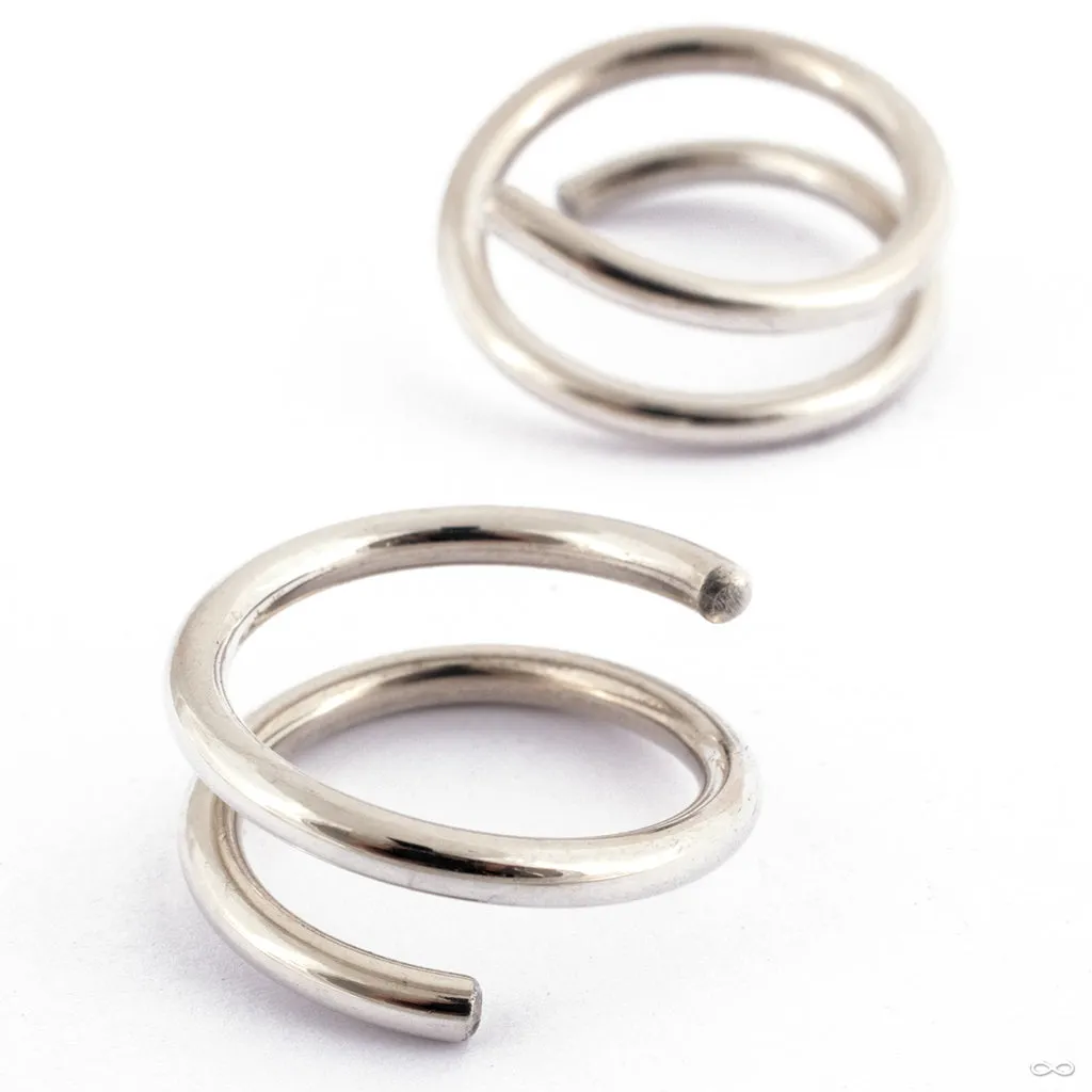 Hoop Coils in Silver from Morton Manley