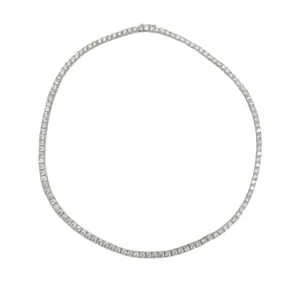 Ibiza Diamond CZ's 4 Prong Tennis Necklace