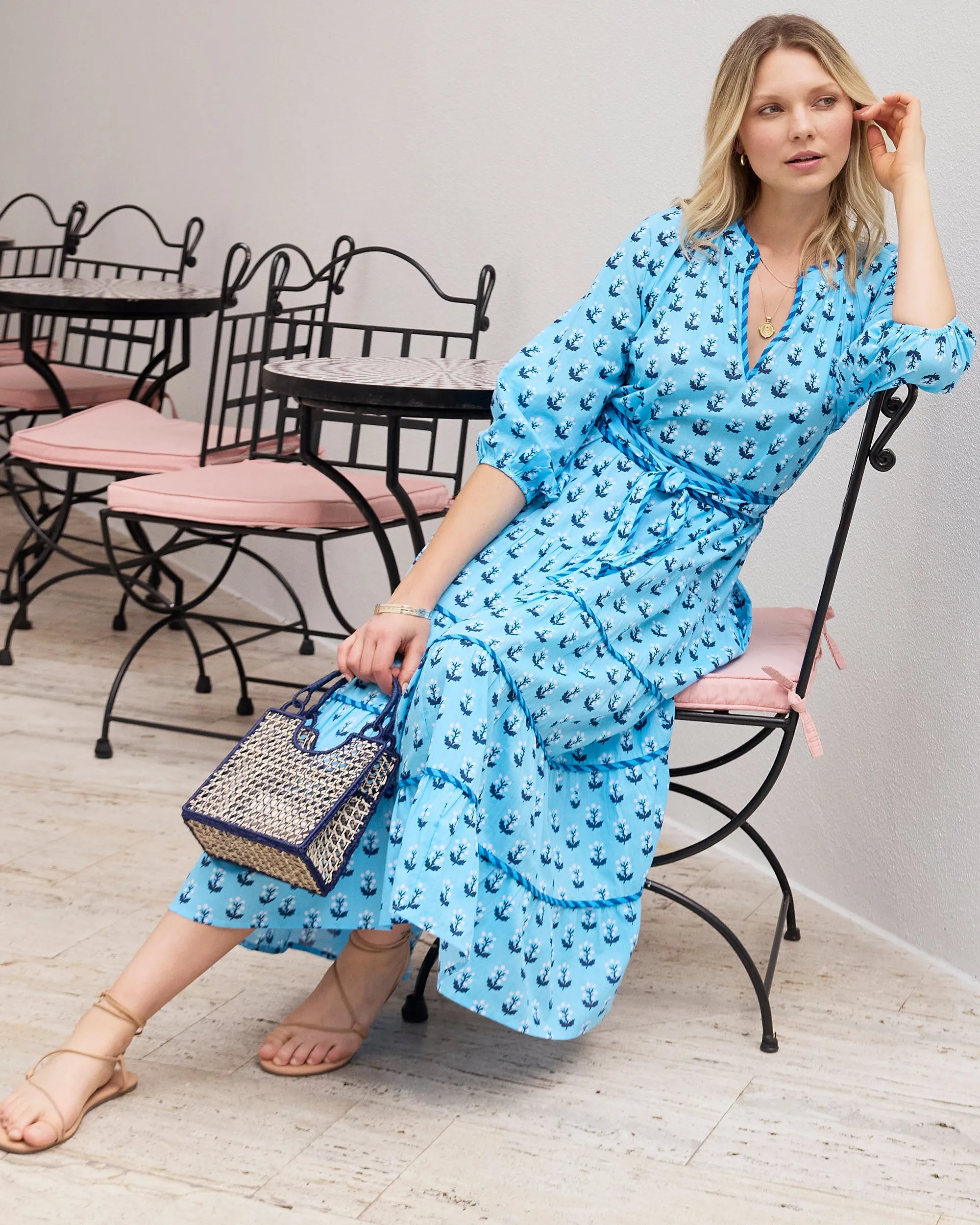 In Bloom - Main Street Dress - Powder Blue