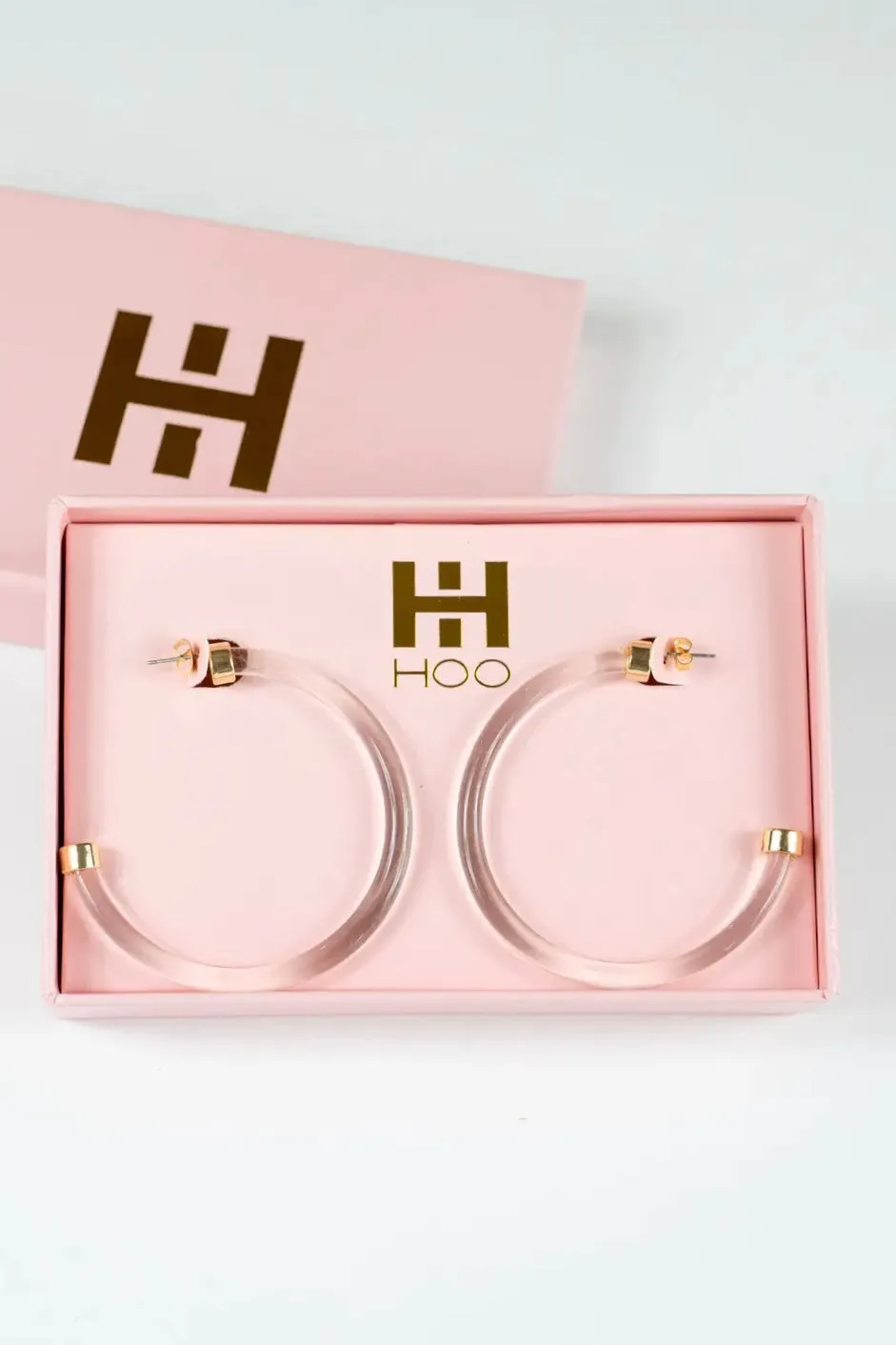 In the Clear Acrylic Hoops by Hoo Hoops