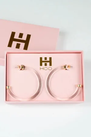 In the Clear Acrylic Hoops by Hoo Hoops