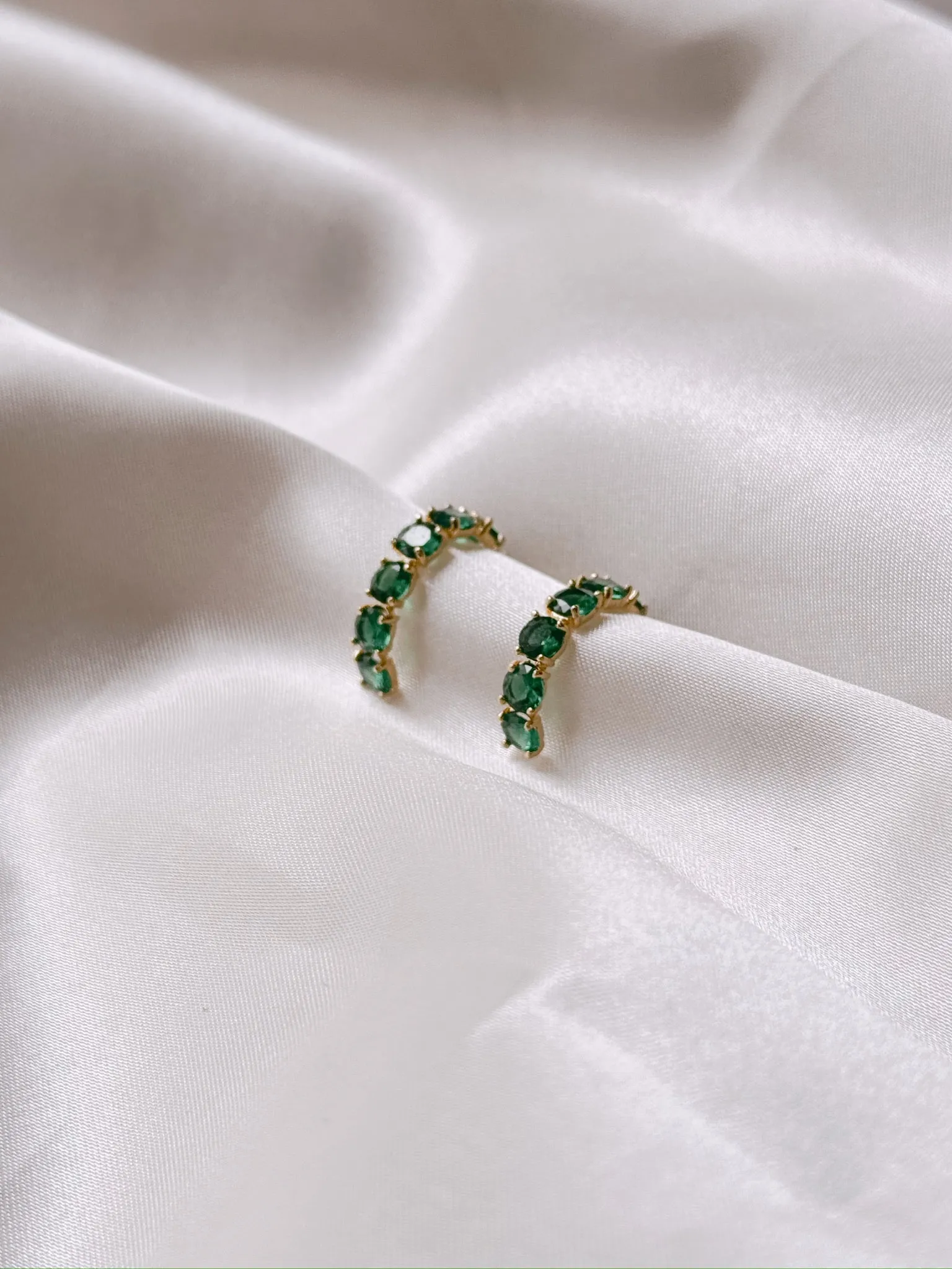 Jade Green Hoops