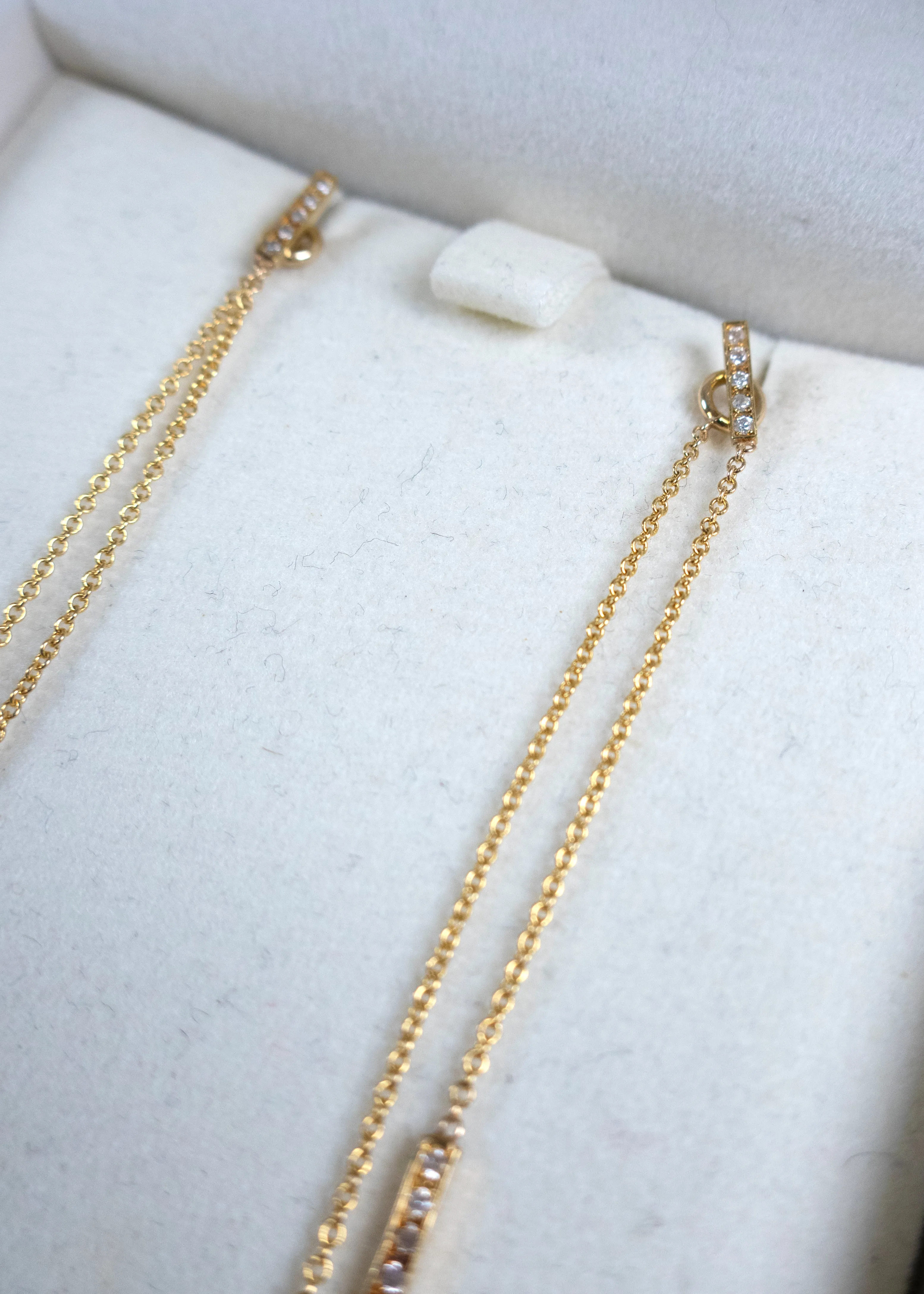 Jennifer Meyer Gold and Diamond Drop Earrings