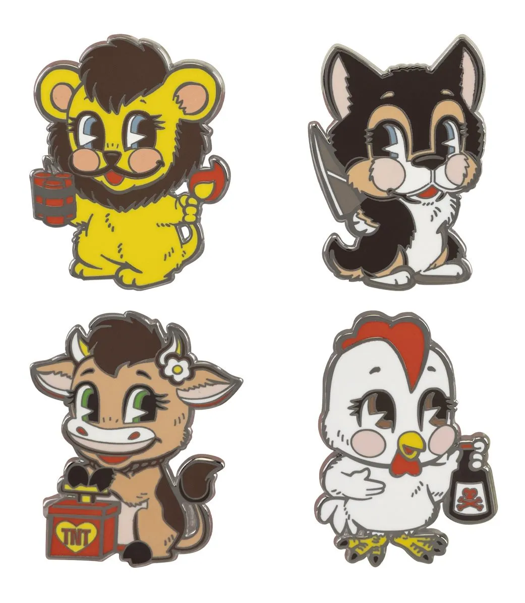 Killer Chicken Enamel Pin / Brooch