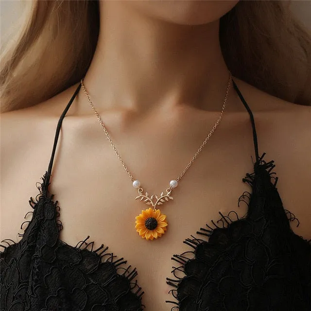 Kolye Bohemia Gold Silver Color Star Moon