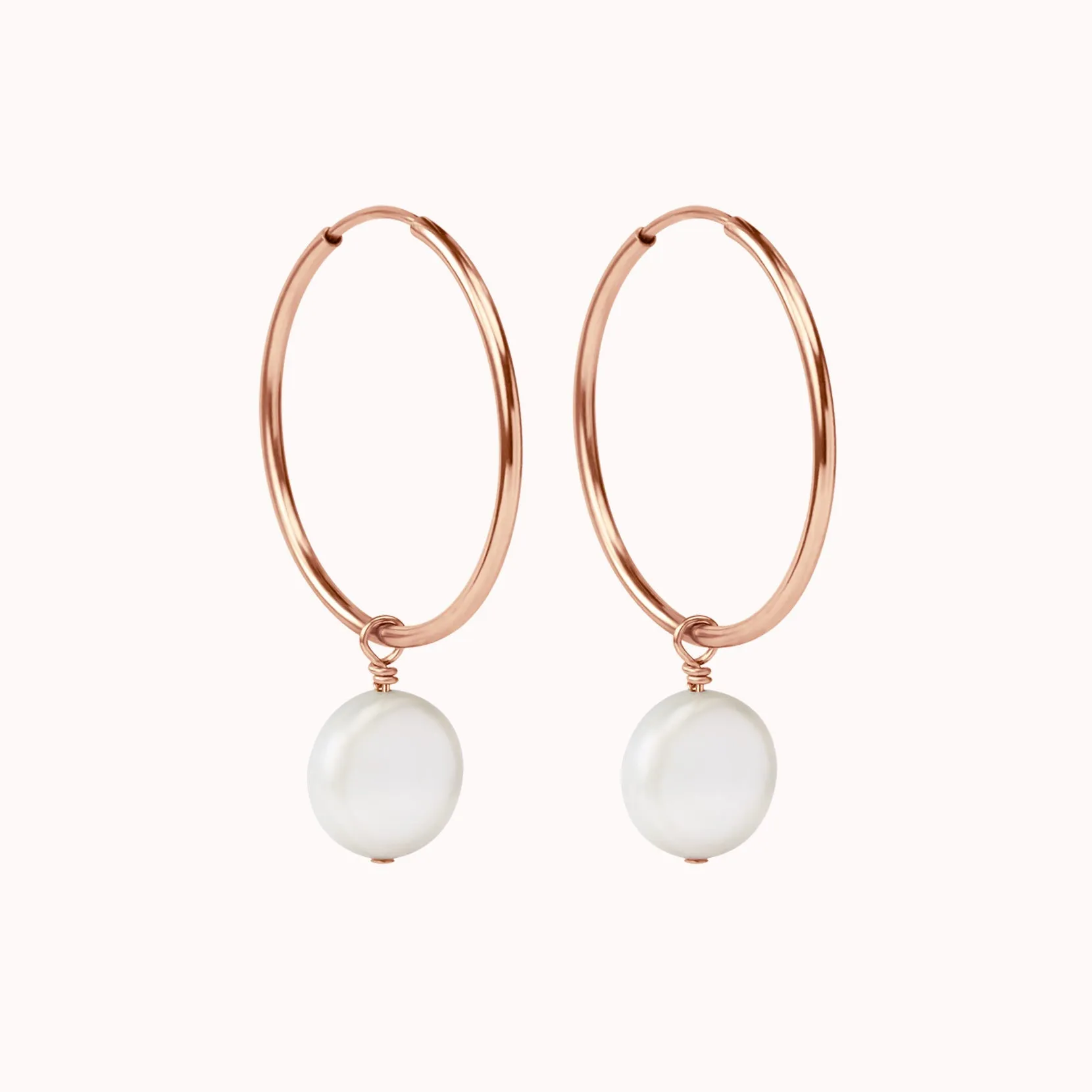 Lana Pearl Hoop Earrings