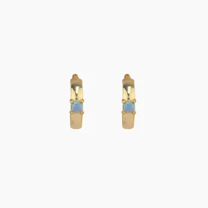 Laulani Opal Hoop Earrings