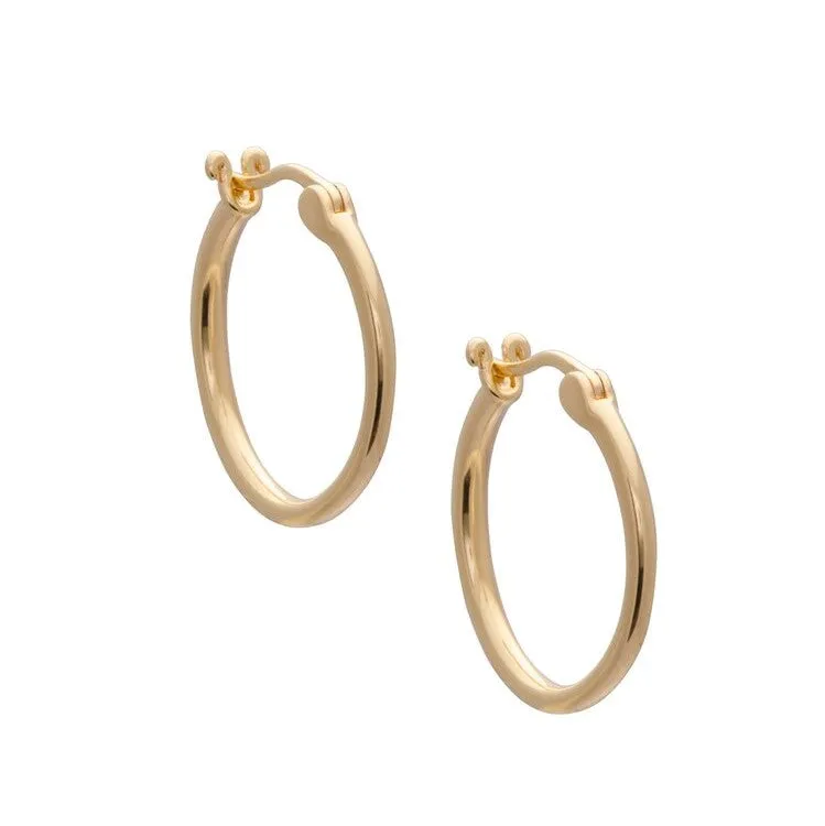 Leo 15mm Hoops - Gold & Silver