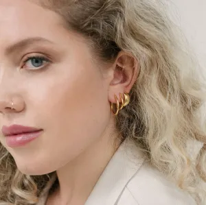 Leo 15mm Hoops - Gold & Silver