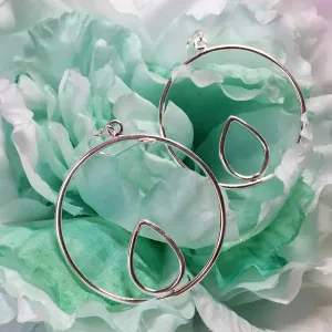 Lotus Hoop Earrings - VE300