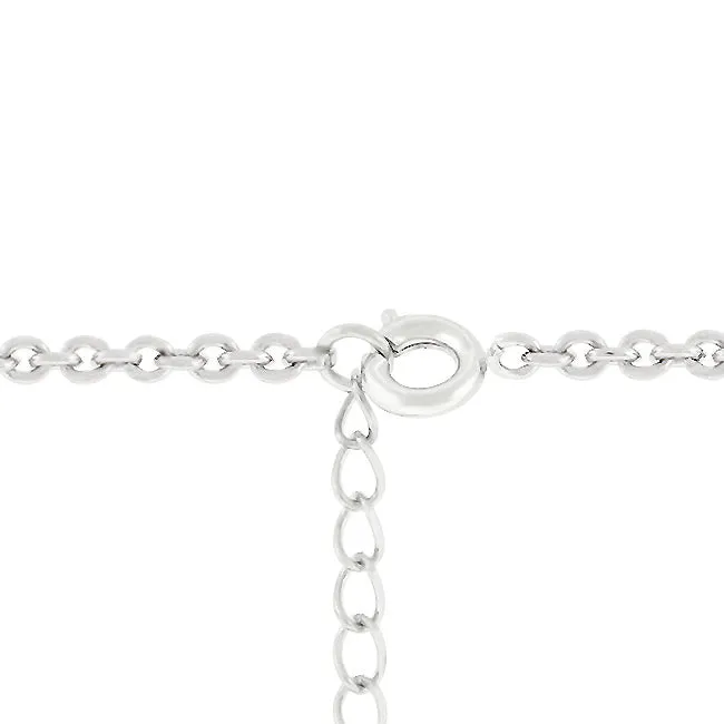 LOVCIA Dolphin Duo Rhodium Pendant Necklace