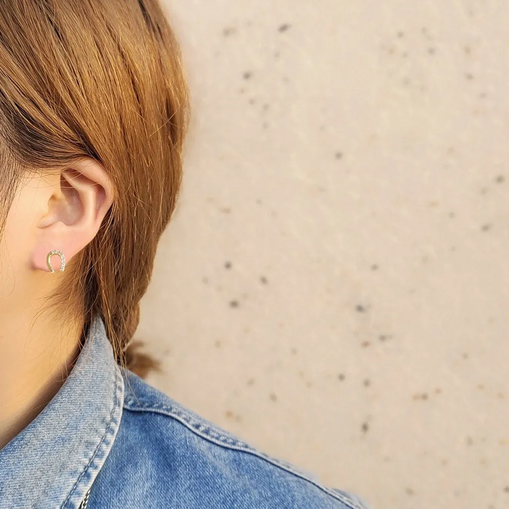 Lucky Horseshoe Studs