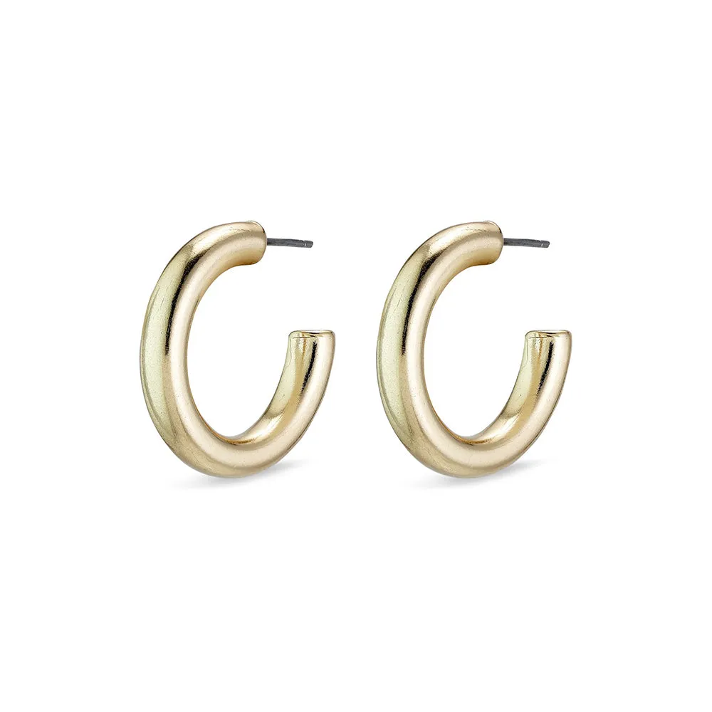 Maddie Small Gold Plated Hoops
