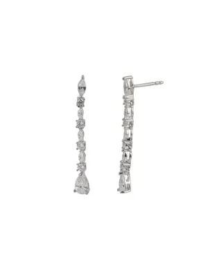 Marquise Round Teardrop CZ Studs