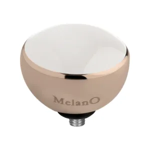 MelanO Resin Gem 6mm - White/RG