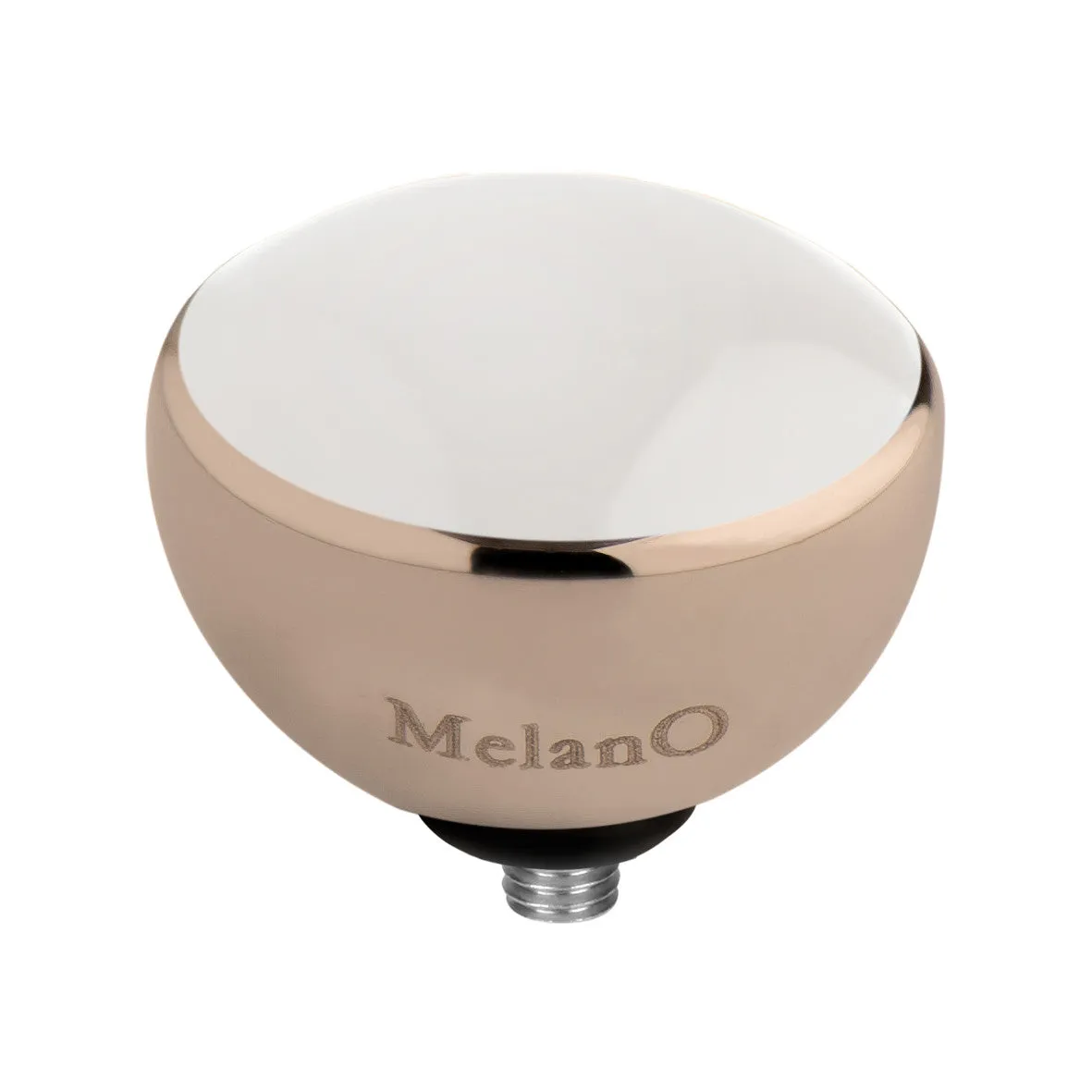 MelanO Resin Gem 6mm - White/RG