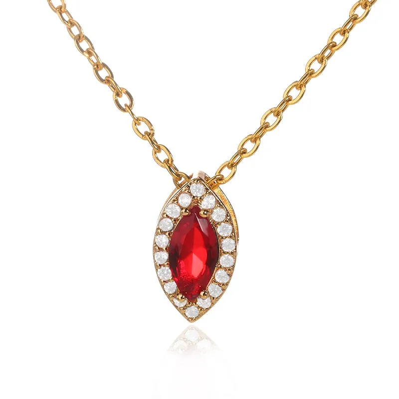 Men Women Hip Hop Necklace With 10mm Zircon Heart Pendant