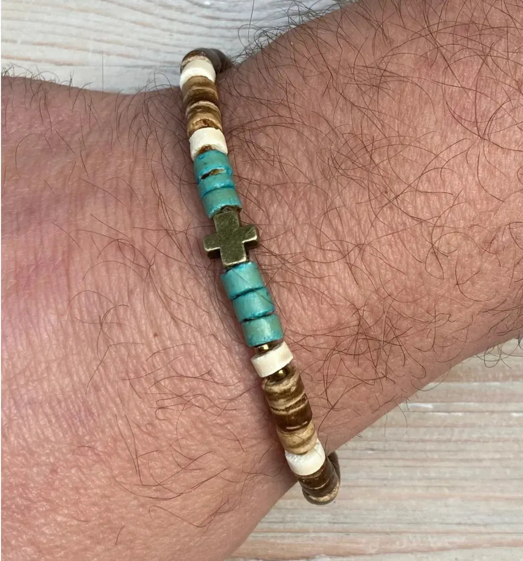 Mens bracelet set.Mens beaded bracelet Surfer style bracelet.Mens bracelet stack Stacking bracelets Stretch Boho bracelets