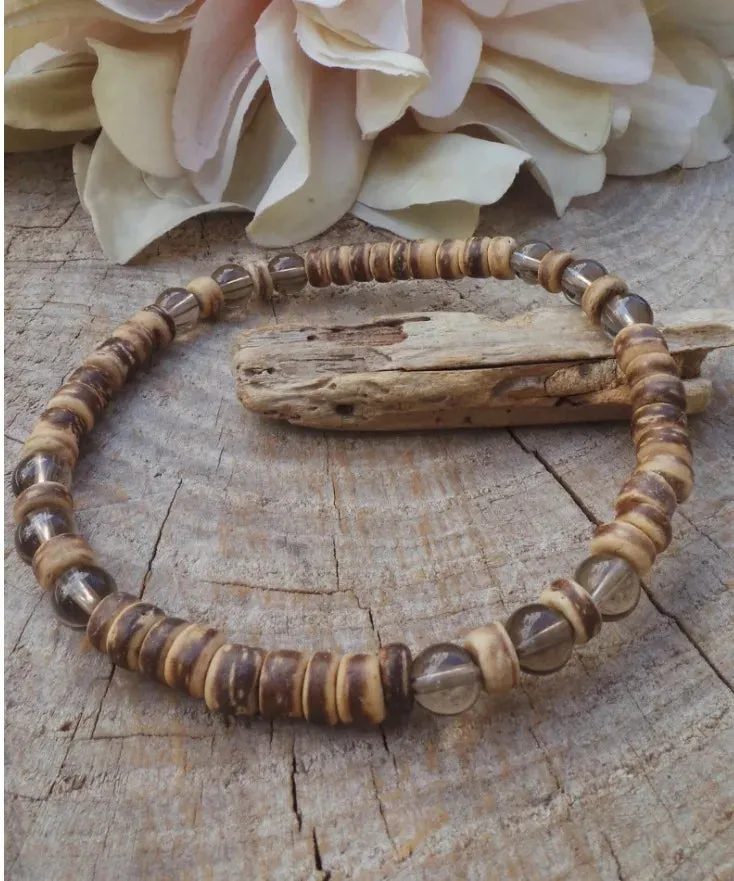 Mens bracelet set.Mens beaded bracelet Surfer style bracelet.Mens bracelet stack Stacking bracelets Stretch Boho bracelets