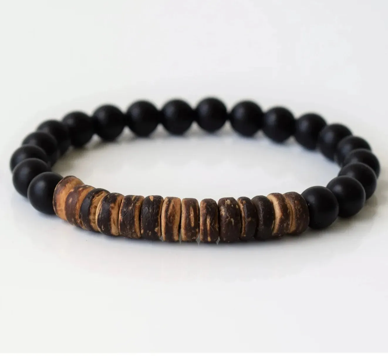 Mens bracelet set.Mens beaded bracelet Surfer style bracelet.Mens bracelet stack Stacking bracelets Stretch Boho bracelets