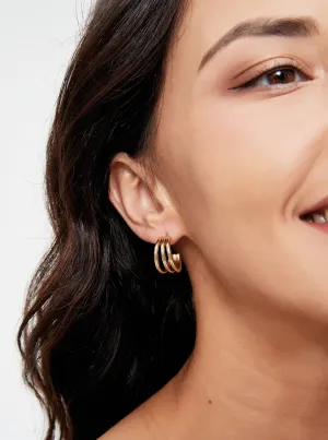 Mini Trio Gold Hoops