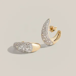 Modern Finish Victorian Set Pavé Ear Cuffs
