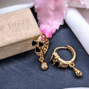 Modern Gemstone Hoops
