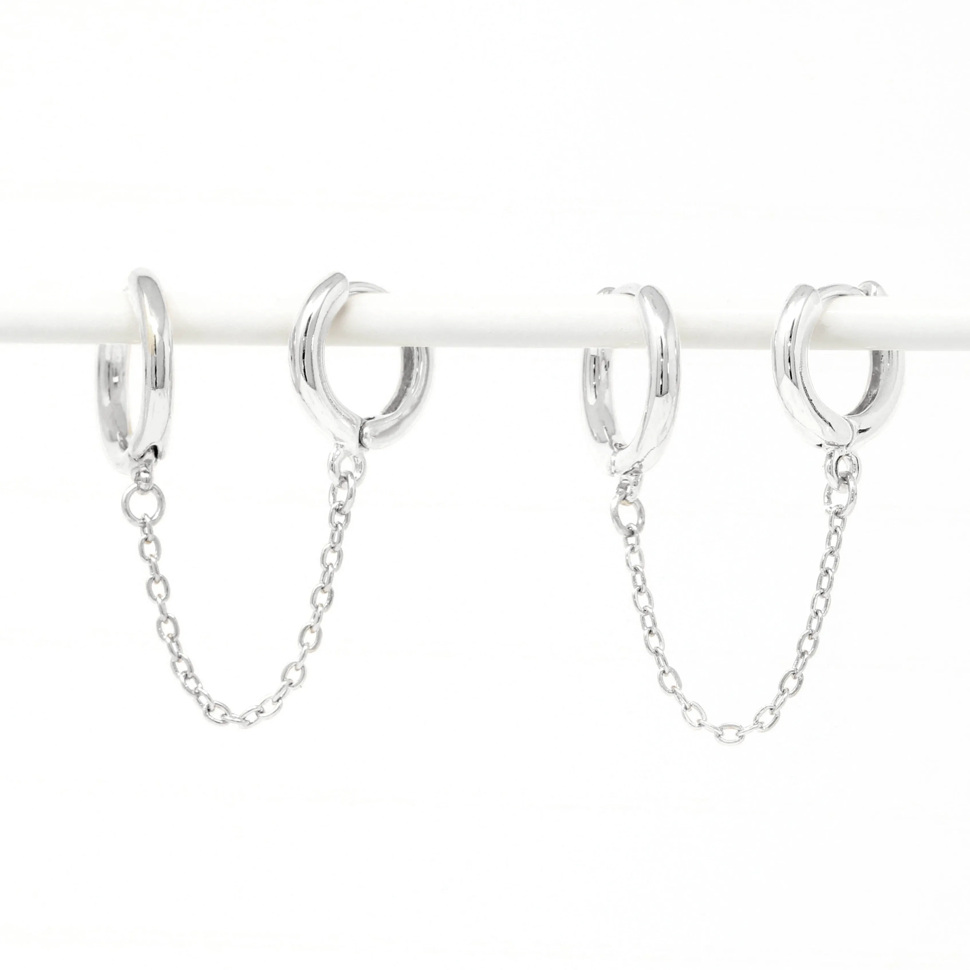 Modern Loop Earplug Earrings