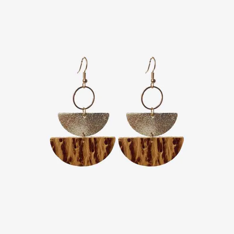 Modern  Semicircle Drop Earrings