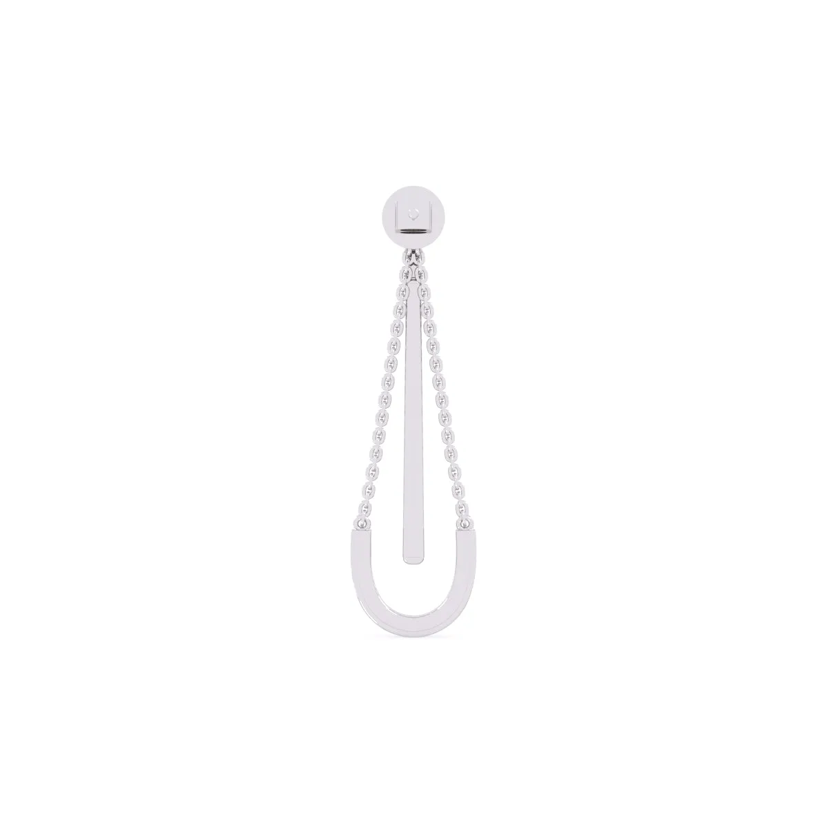 Modern Style Tear Drop Diamond Earrings