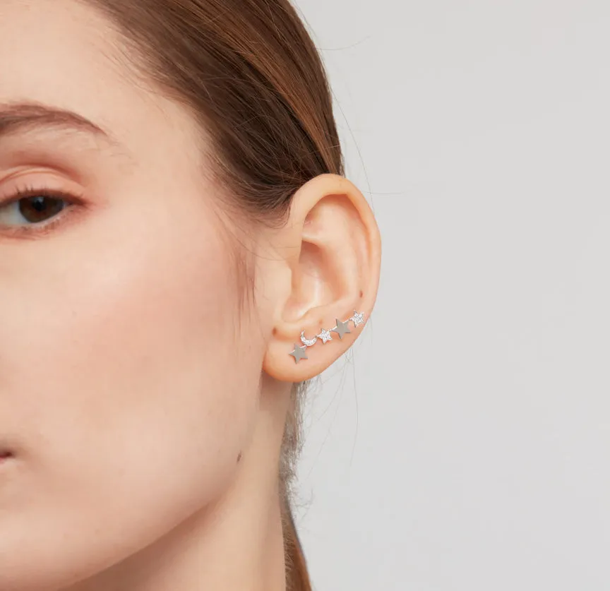 MOONLIGHT MODERN DIAMOND EARRINGS