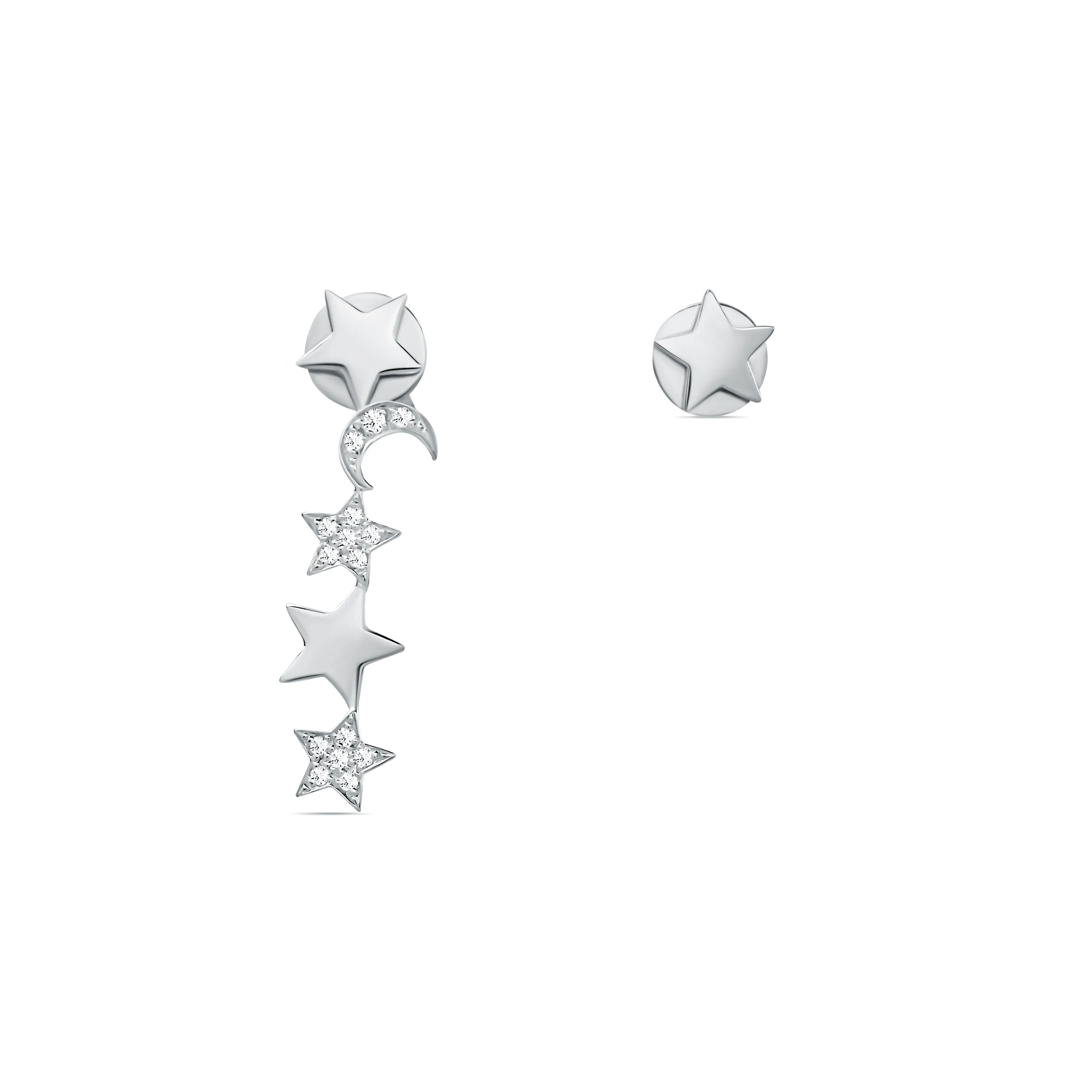 MOONLIGHT MODERN DIAMOND EARRINGS