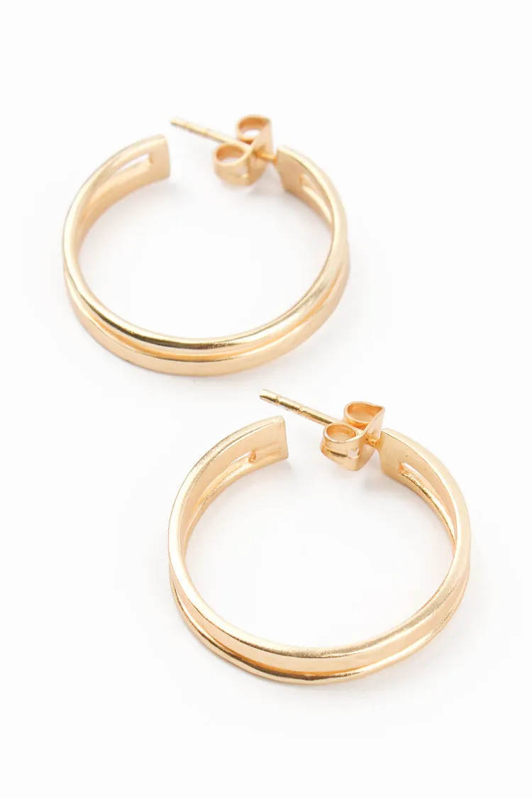 My Doris Medium Thick Gold Hoop