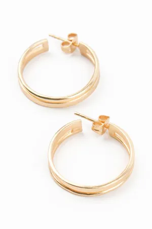 My Doris Medium Thick Gold Hoop