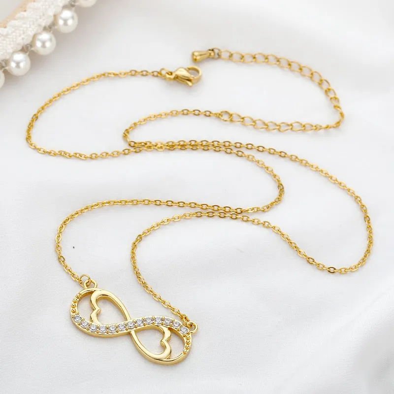 Necklace For Women Fashion Romantic Gold Color Silver Colour