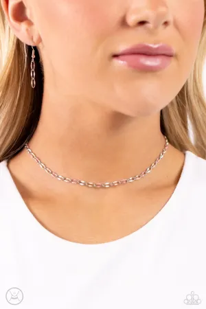 Necklaces Admirable Accents - Pink Choker N402