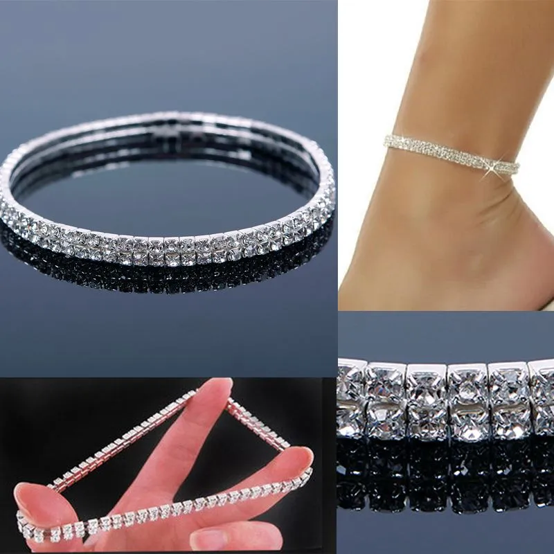 New Punk Sexy Shiny Rhinestone Anklets for Women