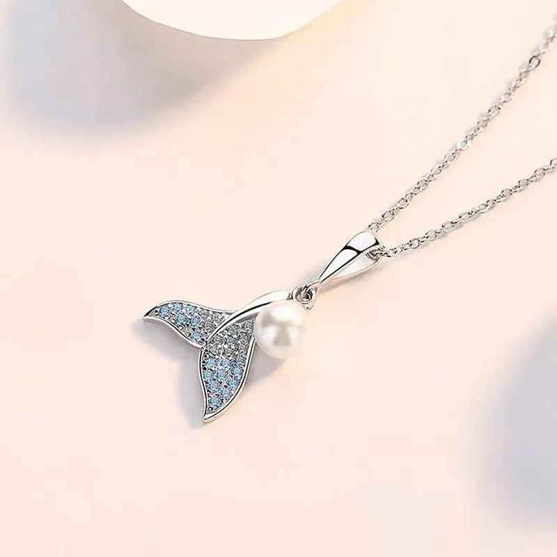 New Trend Mermaid Tail Pendant Necklace for Women